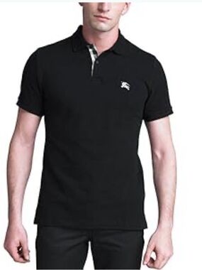 Burberry Brit Black Check Polo Shirt